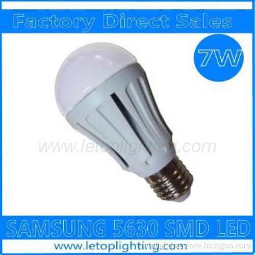 7W SAMSUNG 5630 SMD led globe bulb light